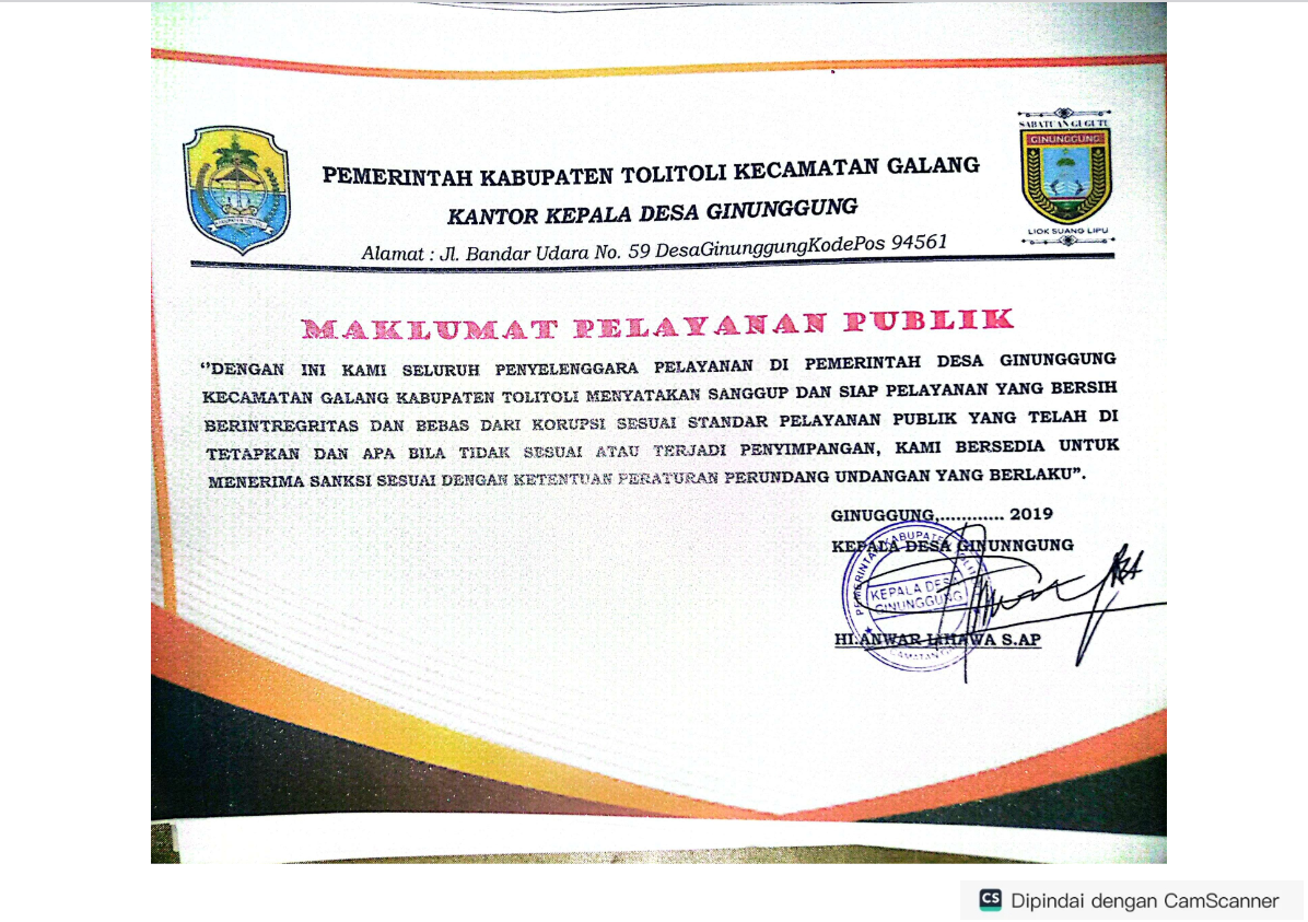 Maklumat Pelayanan